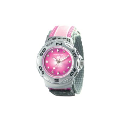 Kahuna Ladies' Pink Dial Velcro Strap Watch - Product number 5943442