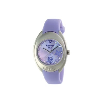 Kahuna Ladies' Lilac Dial Rubber Strap Watch