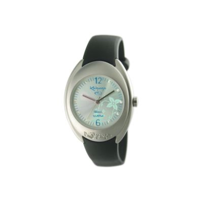 Kahuna Ladies' Turquoise Dial Rubber Strap Watch - Product number 5944279