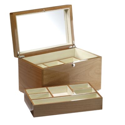 Extra large light wood jewellery box at Ernest Jones