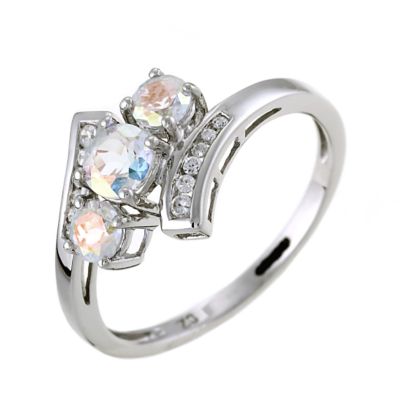 9ct White Gold Topaz Cubic Zirconia Ring - Product number 5945909