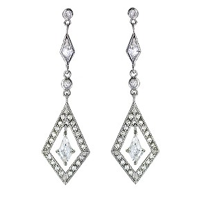 Sterling Silver Cubic Zirconia Vintage Style