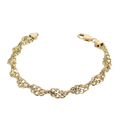 Unbranded 9ct Yellow Gold Singapore Bracelet