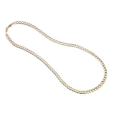 Unbranded Men` 9ct Gold Curb Chain 22