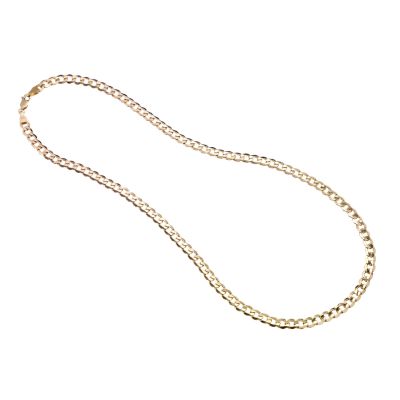 Men 9ct Gold Curb Chain 22