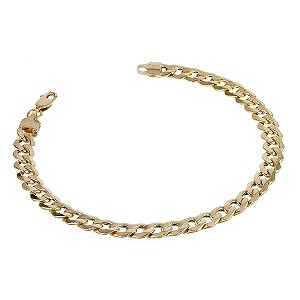 9ct Yellow Gold 8` Hollow Curb Chain