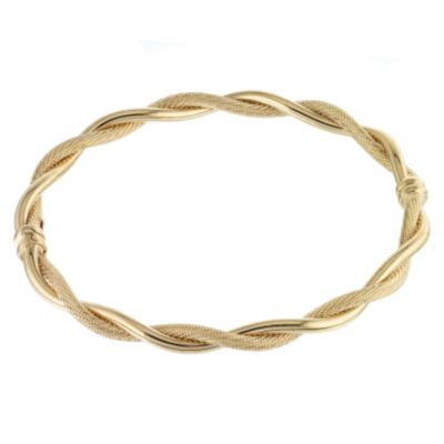H Samuel 9ct Yellow Gold Twist Bracelet