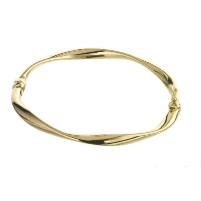 9ct yellow gold twist bangle - Product number 5971144