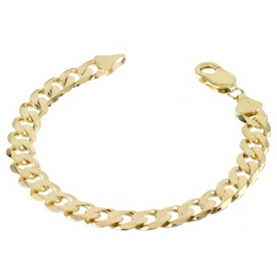 9ct gold men's curb bracelet - Product number 5971225