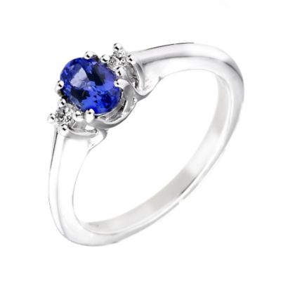 18ct white gold indigo and diamond ring - Product number 5971446