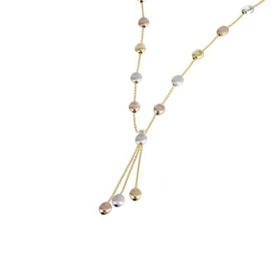9ct two colour gold pebble necklace - Product number 5972248