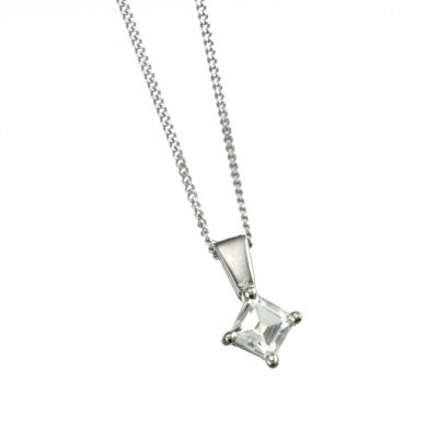 18ct white gold diamond pendant - Product number 5972604