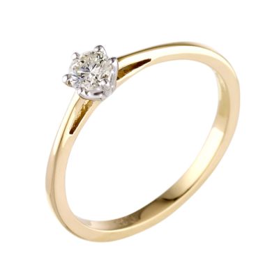 18ct gold quarter carat diamond solitaire ring - Product number 5974259