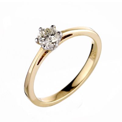 18ct yellow gold third carat diamond ring - Product number 5974380