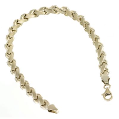 9ct Yellow Gold Polished/Matt Bracelet