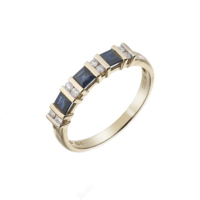 18ct Gold Sapphire and Diamond Ring - Product number 5979773