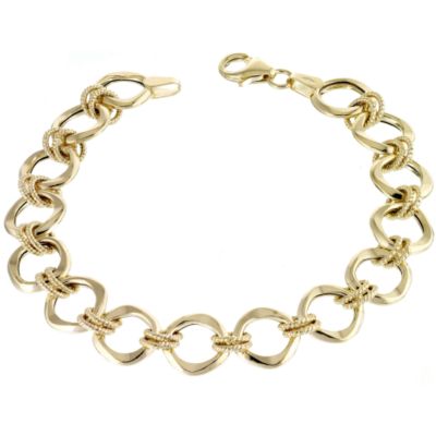 9ct Yellow Gold Circle Bracelet