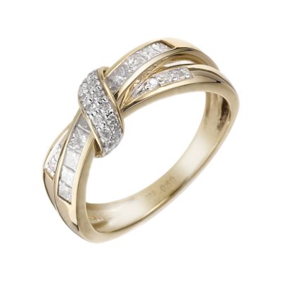 9ct Yellow Gold Half Carat Diamond Eternity Ring - Product number 5982464