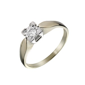 9ct gold 15pt Diamond Solitaire Ring