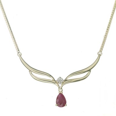 Ruby and Diamond Necklace