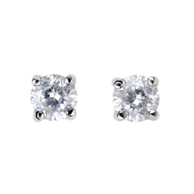 9ct gold 15pt Diamond Earrings