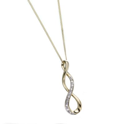 9ct Gold Diamond Pendant - Product number 5986370