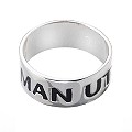 Men's Sterling Silver Manchester United Ring