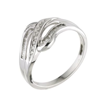 9ct white gold diamond ring - Product number 5996198