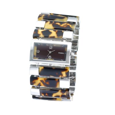 Fossil Ladies' Tortoise Bar Link Bracelet Watch - Product number 5998336