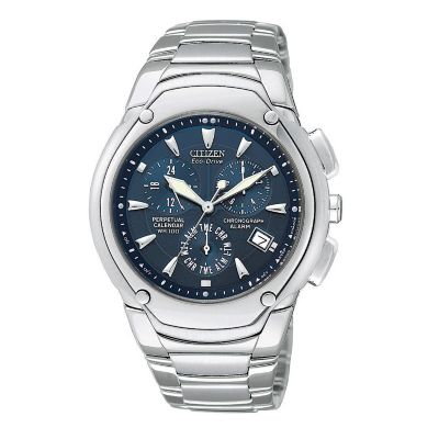 Citizen Eco-Drive Modena men's stainless steel chronograph watch - Product number 6000975