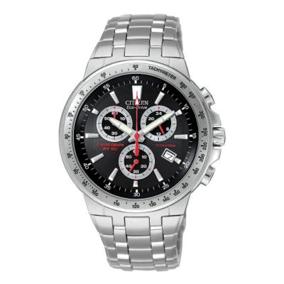 Citizen Eco-Drive 180 men's titanium chronograph watch