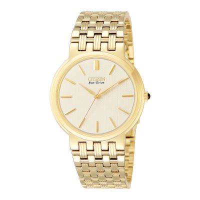 Citizen Eco-Drive 180 men's gold-plated bracelet watch