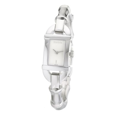 Gucci Bamboo ladies' stainless steel bangle watch