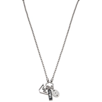 Emporio Armani men's sterling silver eagle charm necklace - Product number 6009697
