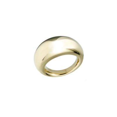 ck Ellipse gold-plated ring - size N/O