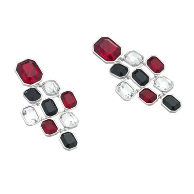 Emporio Armani black and red earrings