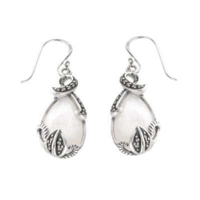 Sterling silver mother of pearl earrings - Product number 6015506