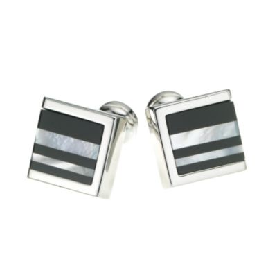 Square Mile black and white mother of pearl cufflinks - Product number 6017320