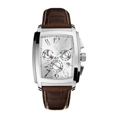 Guess Collection men's chronograph brown leather strap watchatch - Product number 6020933
