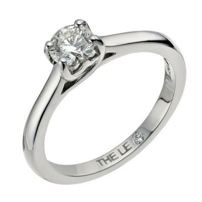 Half carat Leo Diamond platinum solitaire ring