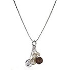 Guess Collection pearl and wood drop necklace