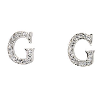 Guess Collection pave ''G'' earrings