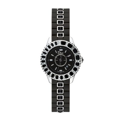 Dior Christal Ladies' black dial diamond watch