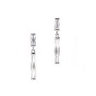 Sterling silver cubic zirconia drop earrings
