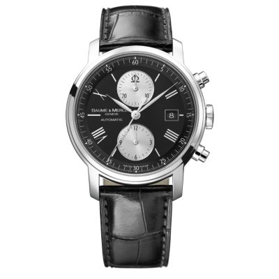 Baume & Mercier Classima mens black leather