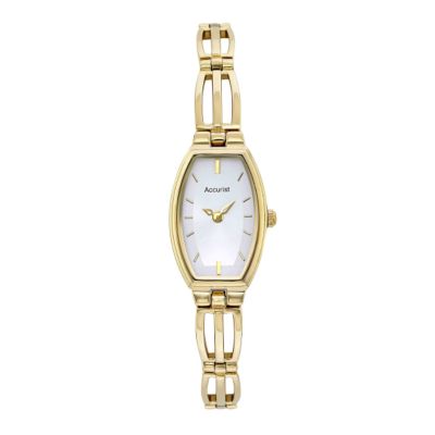 Accurist ladies' gold-plated bracelet watch
