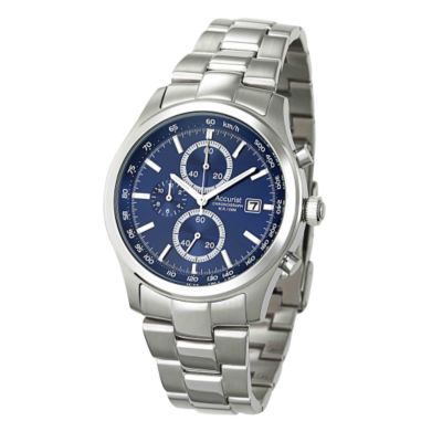 Accurist men's stainless steel chronograph watch - Product number 6026338