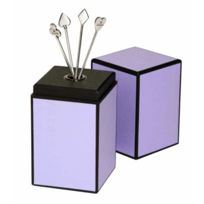 David Redman four silver-plated casino cocktail stirrers