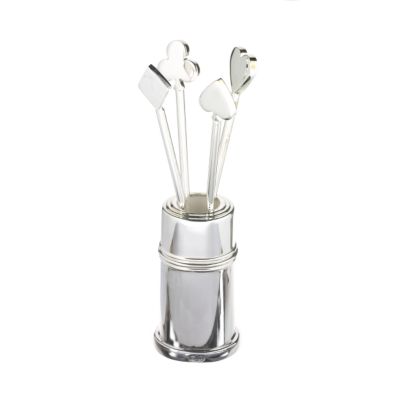 David Redman set of four silver-plated casino cocktail sticks - Product number 6036597