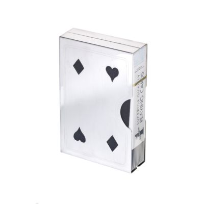 David Redman silver-plated casino playing card holder and cards - Product number 6036678